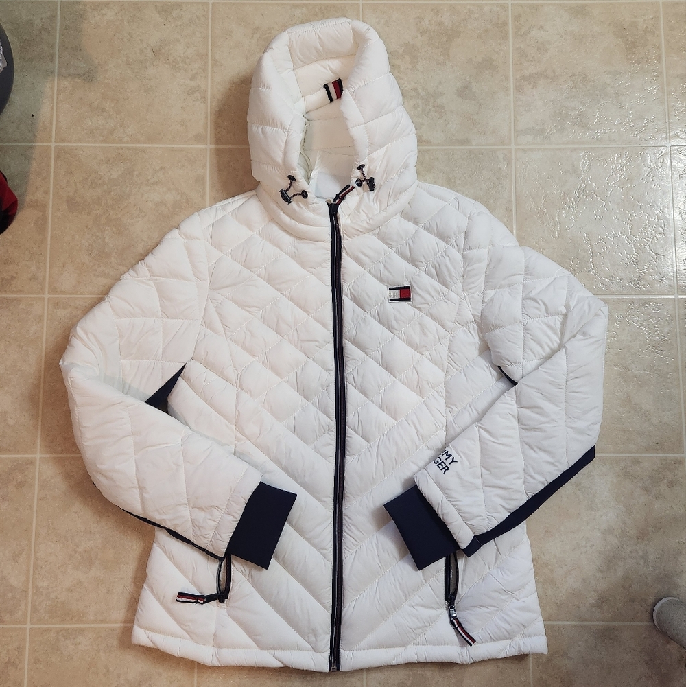 Tommy Hilfiger White Puffer Jacket